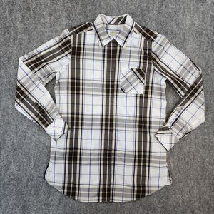 Orvis Shirt Womens 4 Plaid Long Sleeve Casual Button Up Top Pockets Outdoor Casu